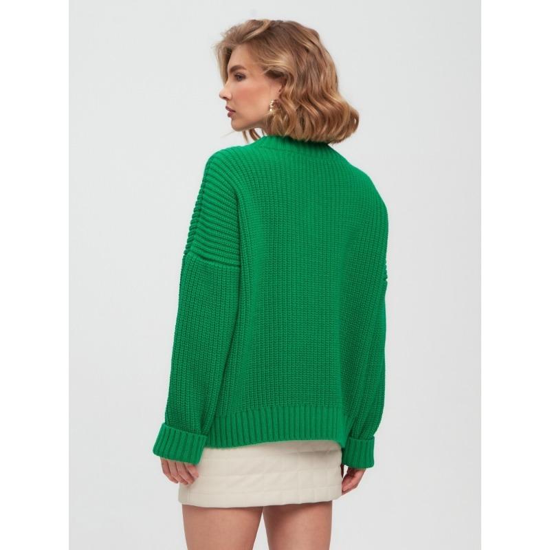 Autumn and Winter Women's Sweater Solid Color Comfortable Casual V-Neck Loose Long Sleeve Sweater