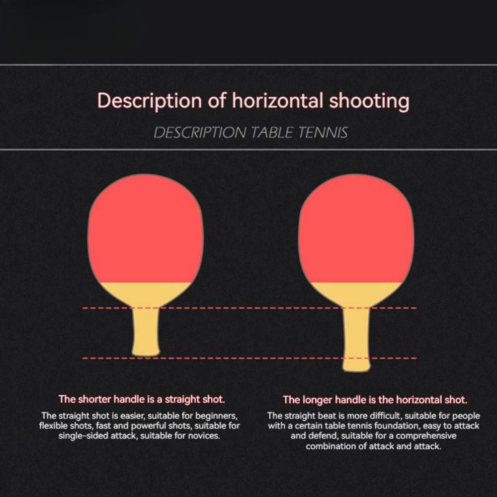 2PCS Ping Pong Racket Table Tennis Beginners 3 Star Training Set Pimples-in Horizontal racket Rubber Hight Quality Blade Bat