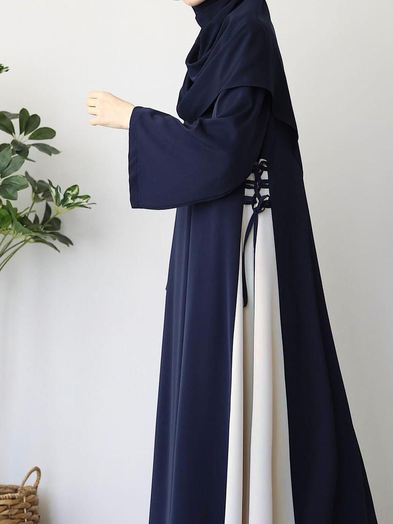 Stylish Ethnic Color Block Dress - Breathable, Comfortable Fabric
