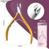 D501 Stainless Steel Cuticle Nipper & Hangnail Remover Set - Gray Manicure Tool