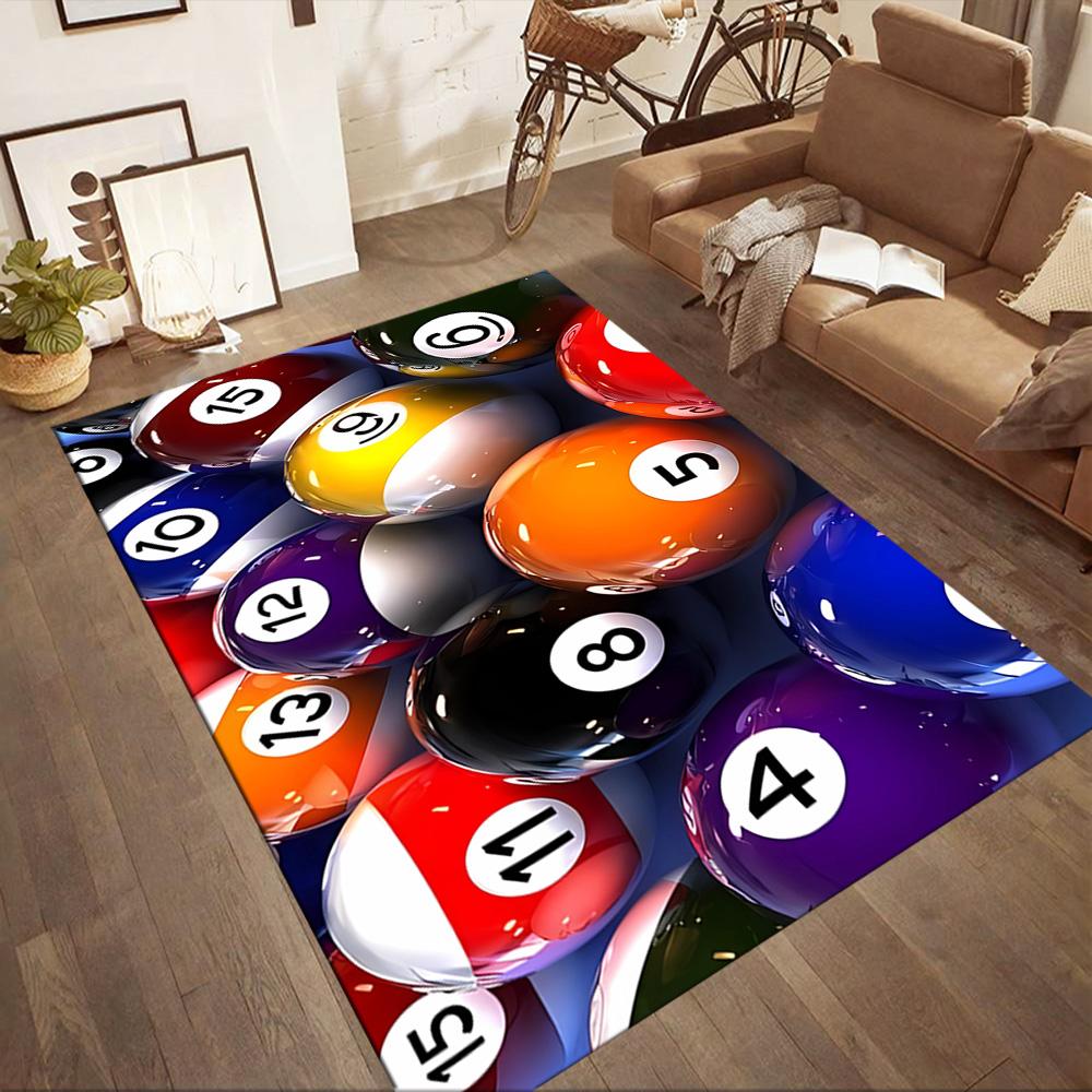 Pool Table Setup Floor Mats for Living Room, Bedroom and Room Decoration Are Suitable for Gifts.