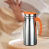 1.0L Stainless Steel Vacuum Thermal Coffee Carafe Modern Tea Kettle Cold Beverage Pitcher for Camping Office Parties Hotel Cafes