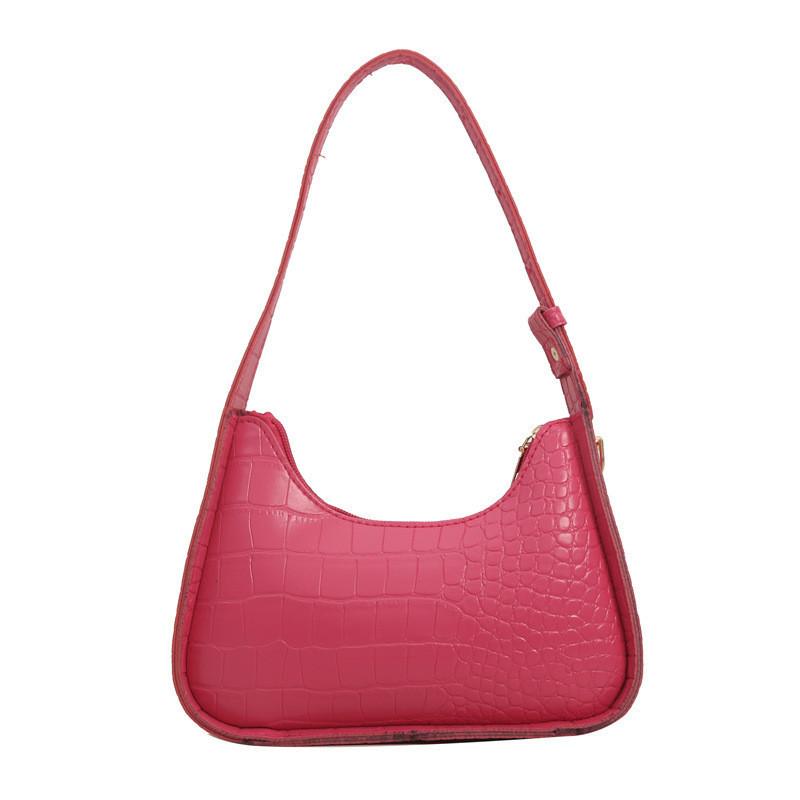 Trendy Korean Style Shoulder Bag For Women 2024 Winter New Stone Pattern