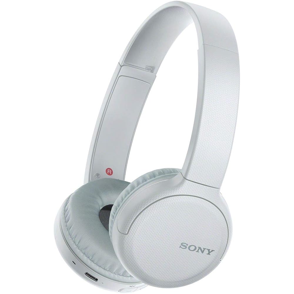 Sony WH-CH510 Wireless Headphones / Bluetooth / AAC Compatible / Up to 35 Hours Continuous Playback / 2019 Model / With Microphone / White WH-CH510 W