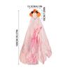Halloween Ghost Bride Hair Hoop Blood Yarn Veil Halloween Simulation Flower Headband Wedding Cosplay Party Headwear Accessories