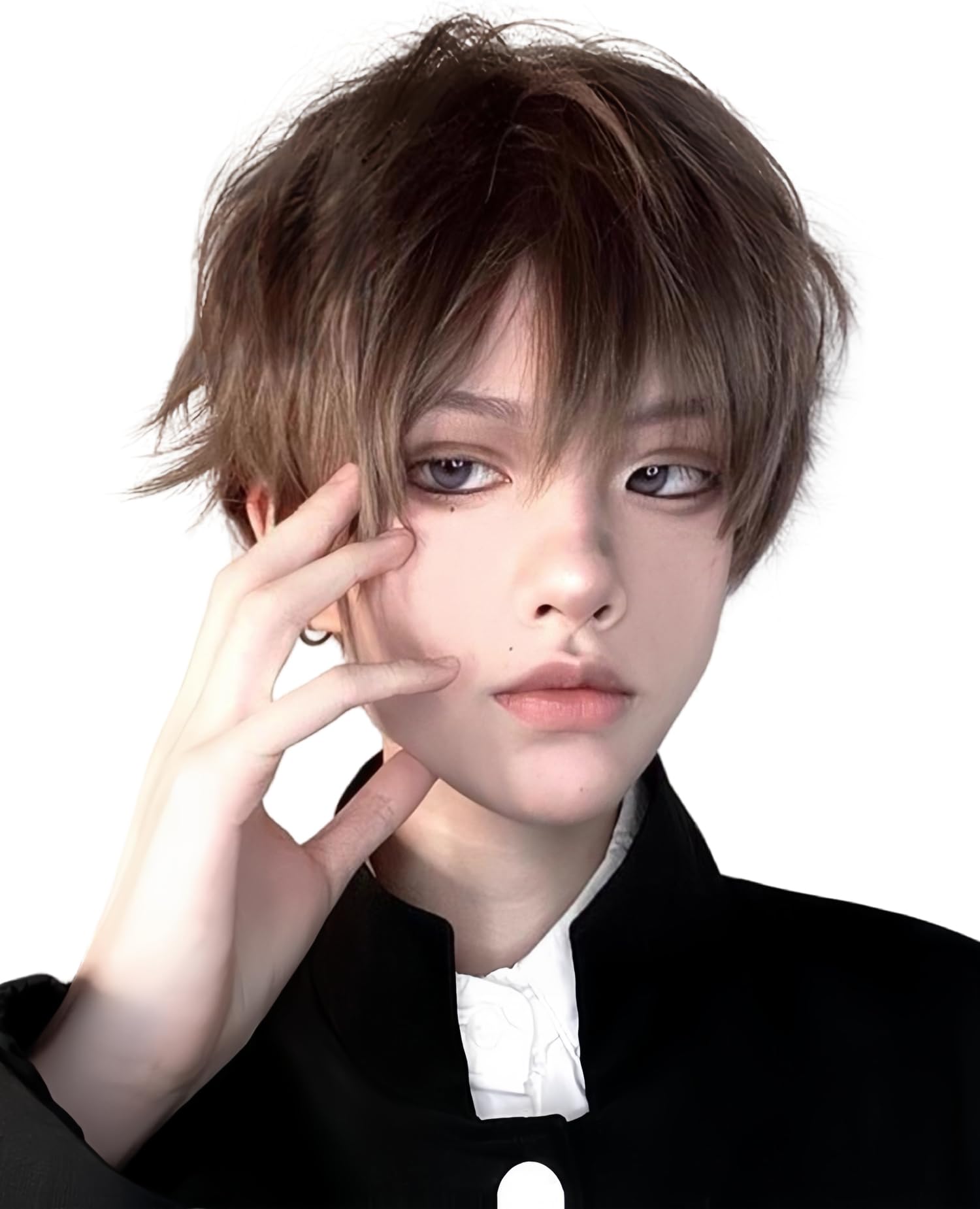 

Лимакара Парик Короткий Полный Парик Прямой Натуральный Популярный Парик для Мужчин Короткий Боб Дышащий Маскировка Красивый Поездки На Работу Поиск Работы Крутой Преображение Харадзюку