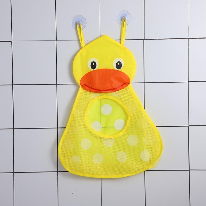 Kids’ Bathroom Mesh Storage Hanging Bag with Suction Cups, Portable Organizer for Bath Toys & Shower Sundries.