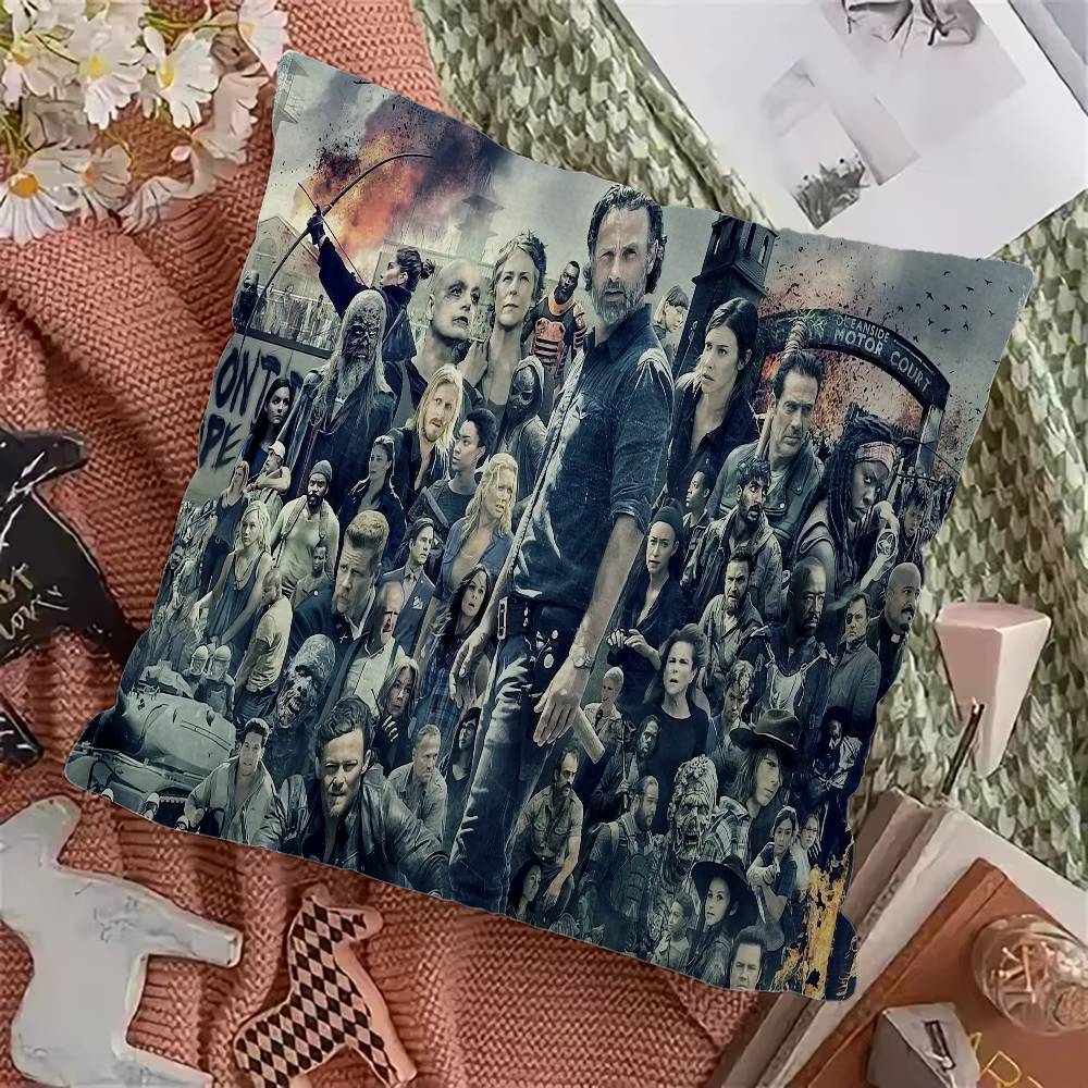 The W-Walking Dead Personalized picture text home decorative pillows Household Gifts 45x45cm