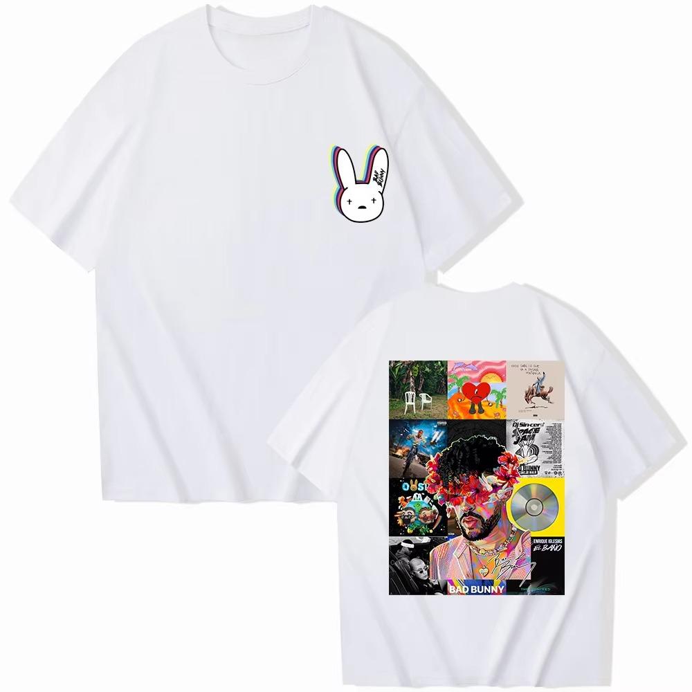 2026 Spring summer new Fashion top Bad Bunny Benito Tour Tshirt Man Woman Gothic Fashion Vintage Short Sleeve cotton Tshirts