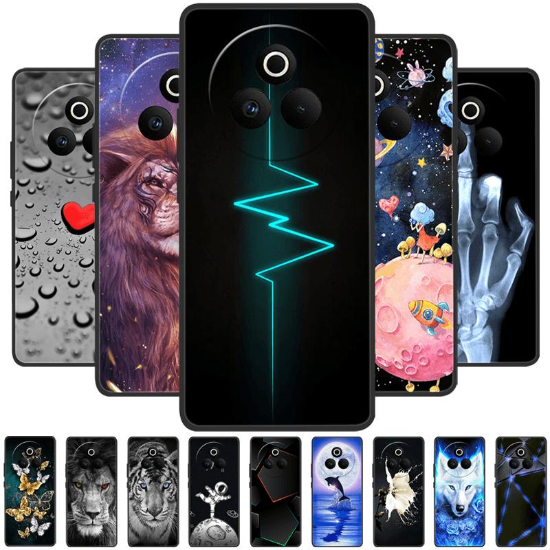 For Realme P3 Pro Case P3Pro Cartoon Lion Wolf Soft Silicone TPU Phone Cover For Oppo Realme P 3 Pro 5G Protection Fundas Cases