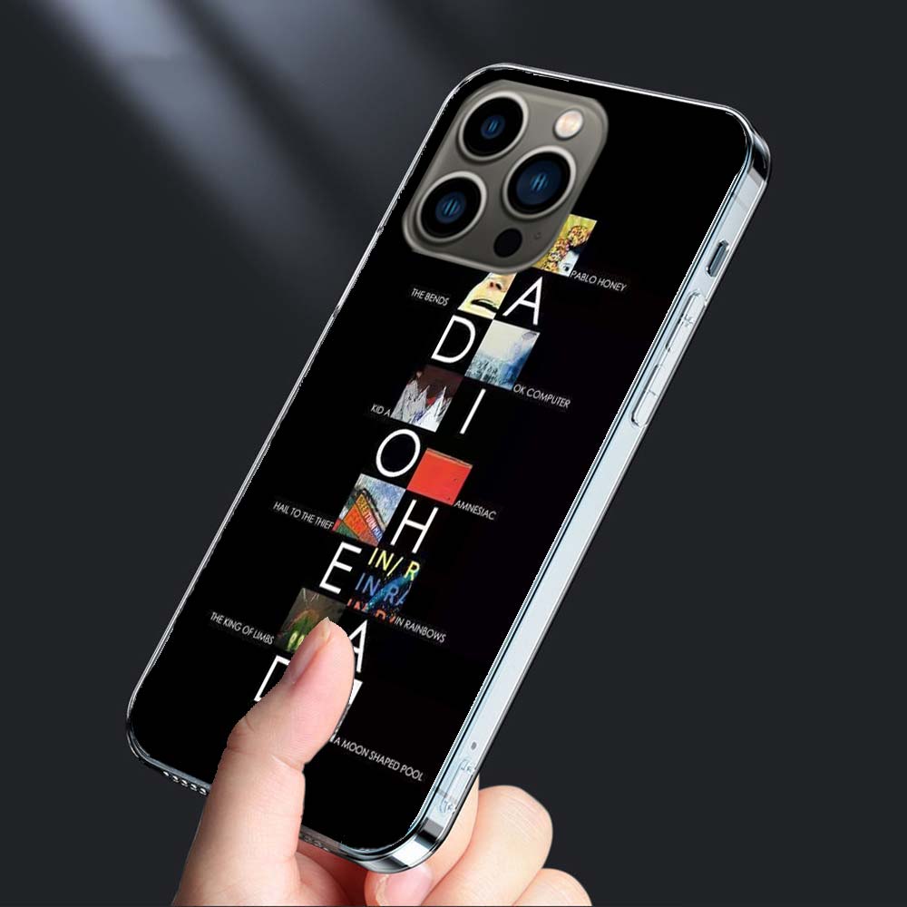Bnad R-Radiohead Phone Case For Iphone 16E 15 Pro 14 Plus 17E 16 17 Pro Max Air 11 12 13 Mini Shockproof Capa Cute Cover TPU