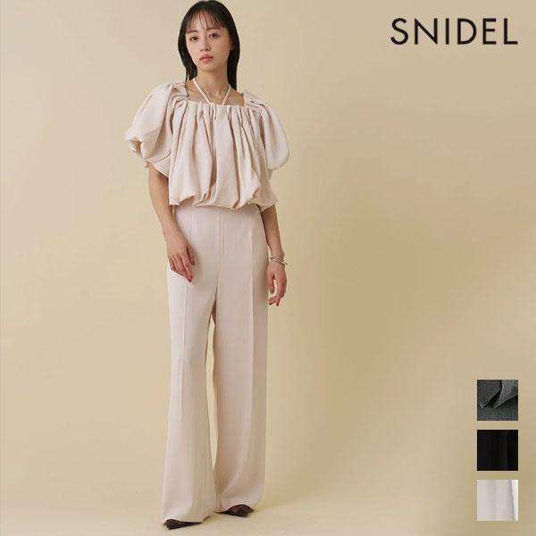SNIDEL One Piece 26 Spring/Summer Balloon Detail All-in-one Reserved from mid-May to early June Short sleeve pants Off shoulder swfo262079