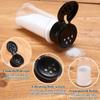 20/1pcs Plastic Spice Bottles with Shaker Lid Salt Pepper BBQ Condiment Seasoning Jars Container Storage Bottle with Stickers