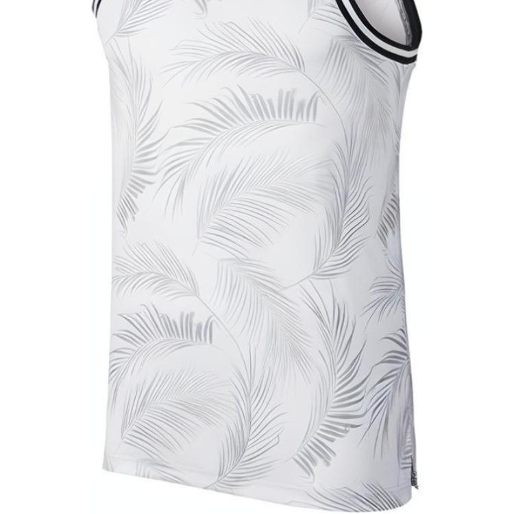 Nike Dri-Fit Dna Feather Print Breathable Basketball Tank Top Men Tops Grey White AJ3537-012