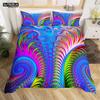 Psychedelic Digital Printing Bedding Set 3D Duvet Cover Set Microfiber Adults Women Single Queen King Twin Full Size Duvet Cover