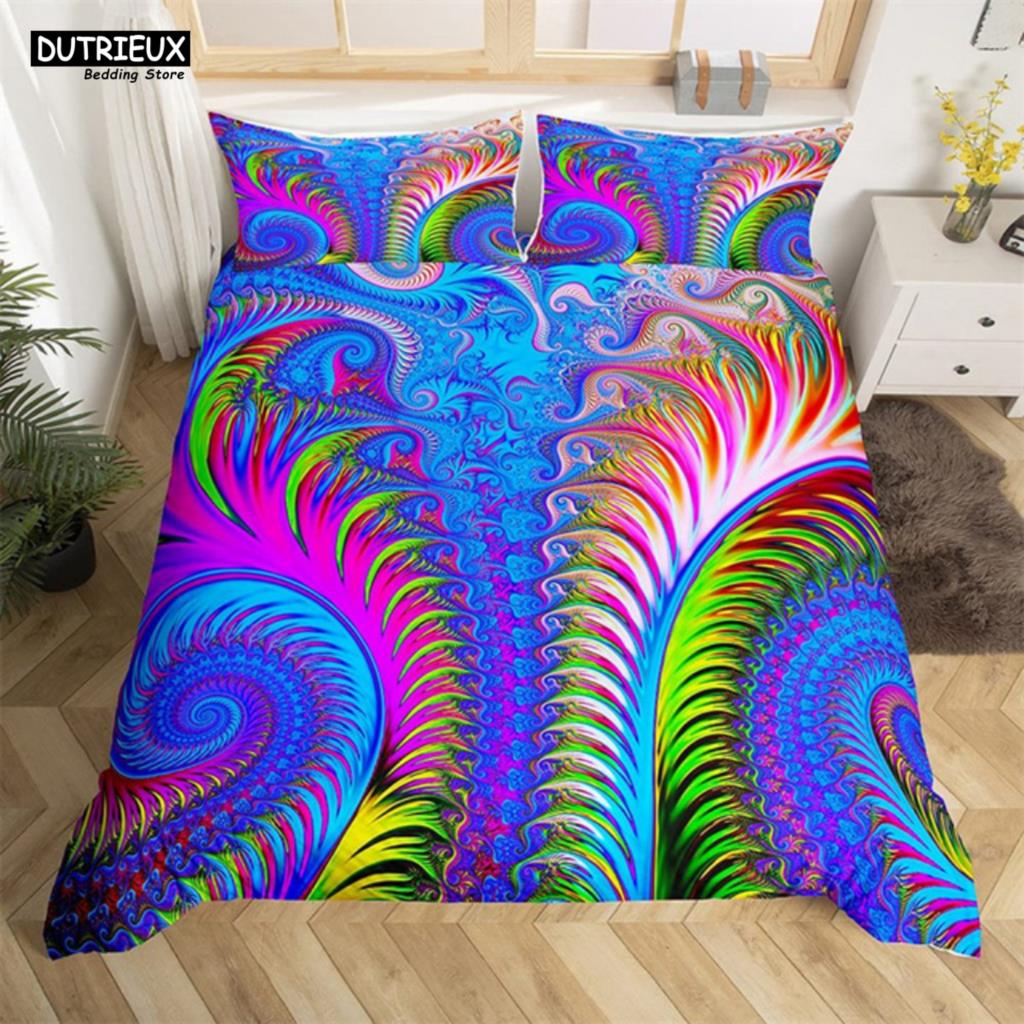 Psychedelic Digital Printing Bedding Set 3D Duvet Cover Set Microfiber Adults Women Single Queen King Twin Full Size Duvet Cover