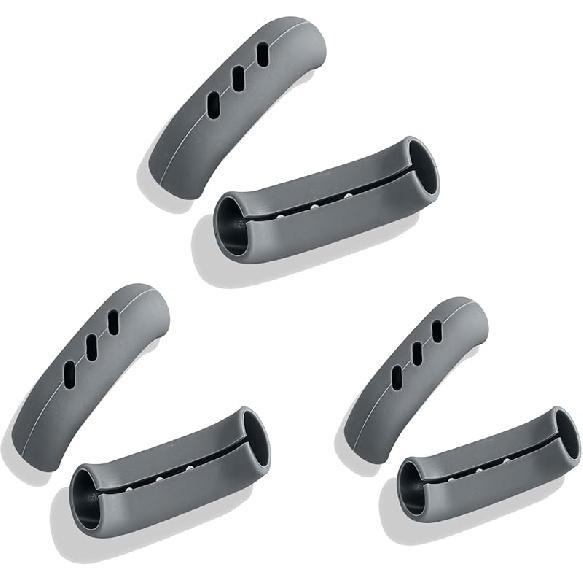 6Pcs 3 * 0.8'' Silicone Assist Handle Holder Grip, Cast Iron Skillet Handle Covers Heat Resistant, Non Slip Pot Grip Handle Sleeve, Hot Handle Holder