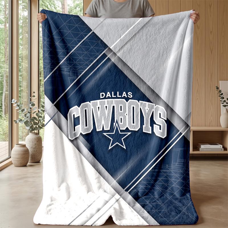 Coperta in Flanella Pile Dallas Cowboys Coperta Calda e Accogliente per Divano Letto Viaggio Uso in Tutte le Stagioni