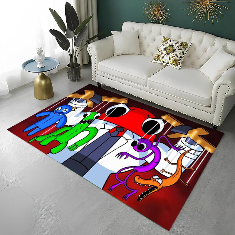 

Game R-Rainbow Friends Cartoon Carpet Rug for Playroom Bedroom Living Room Sofa Home Decor,kid Area Rug Non-slip Floor Mat 40x60cm