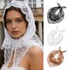 Multifunctional Lace Scarf Headwear Or Wrist Decors For Ladies Soft Polyester Headscarf Elegant Hair Accessory