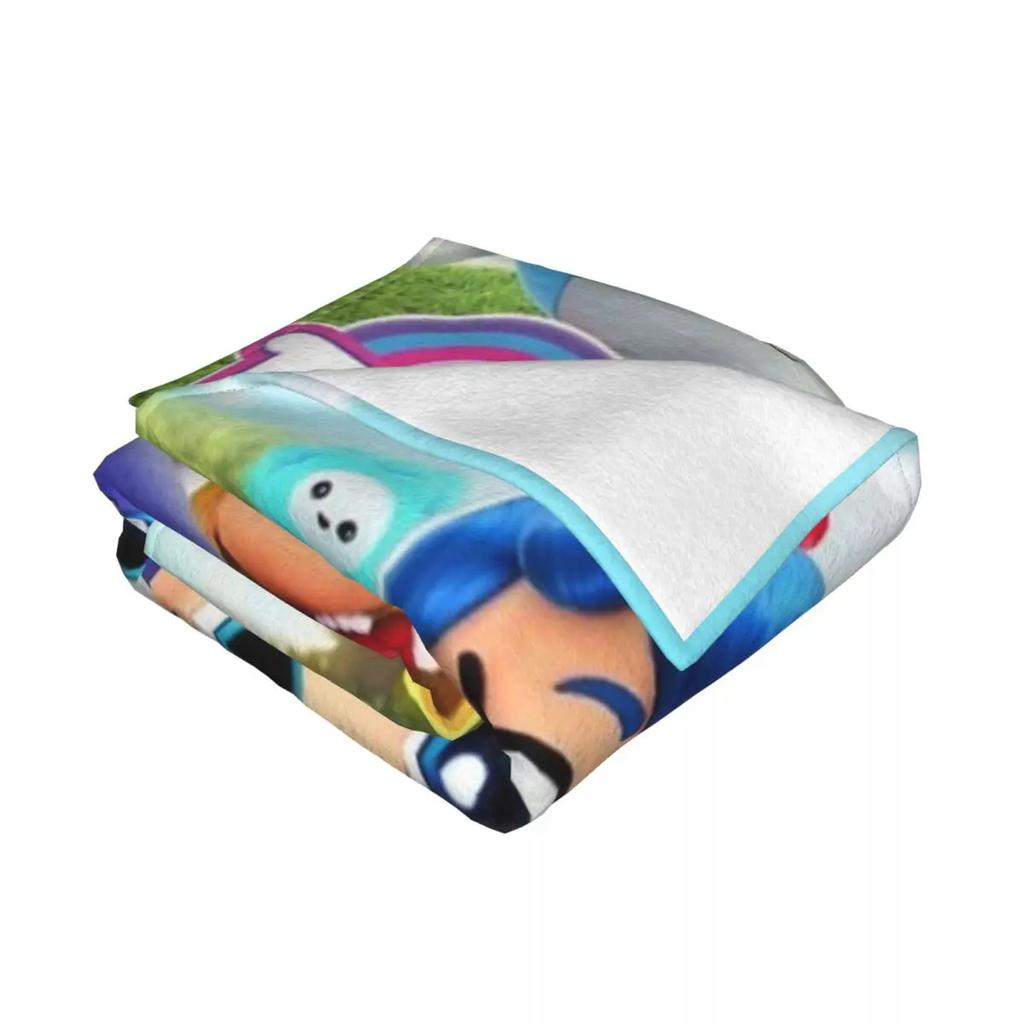 True and the Rainbow Kingdom Design Soft Warm Coral Fleece Flannel Blankets For Beds Plaid Throw Sofa Cover Bedspread Blanket