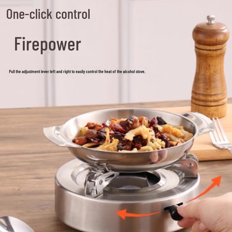 Portable Stainless Steel Alcohol Burner
