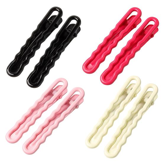 10 st Hårnålar för Kvinnor Breda Platta Halkfria Design Luggar Upplocksningar Halvuppsatta Hårstilar Hårklämmor Portabla Godisfärgade Håraccessoarer