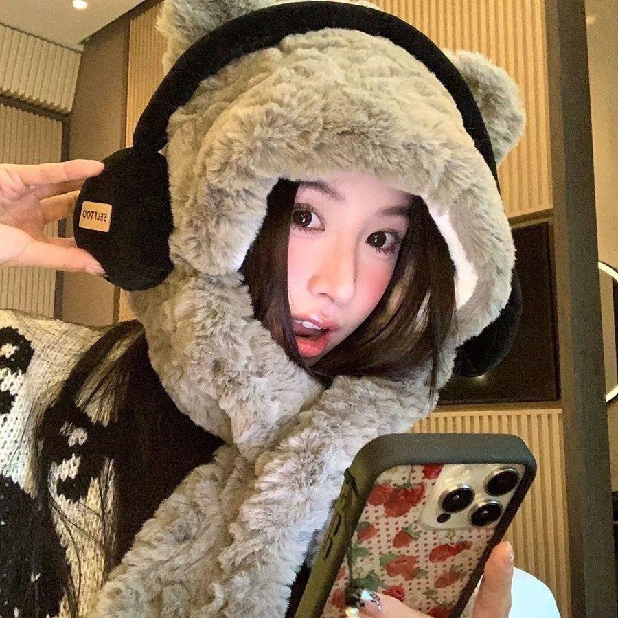 New Mao Mao hat, female Lei Feng hat, male winter warm ear protection cotton thickened Northeast cycling cold hat