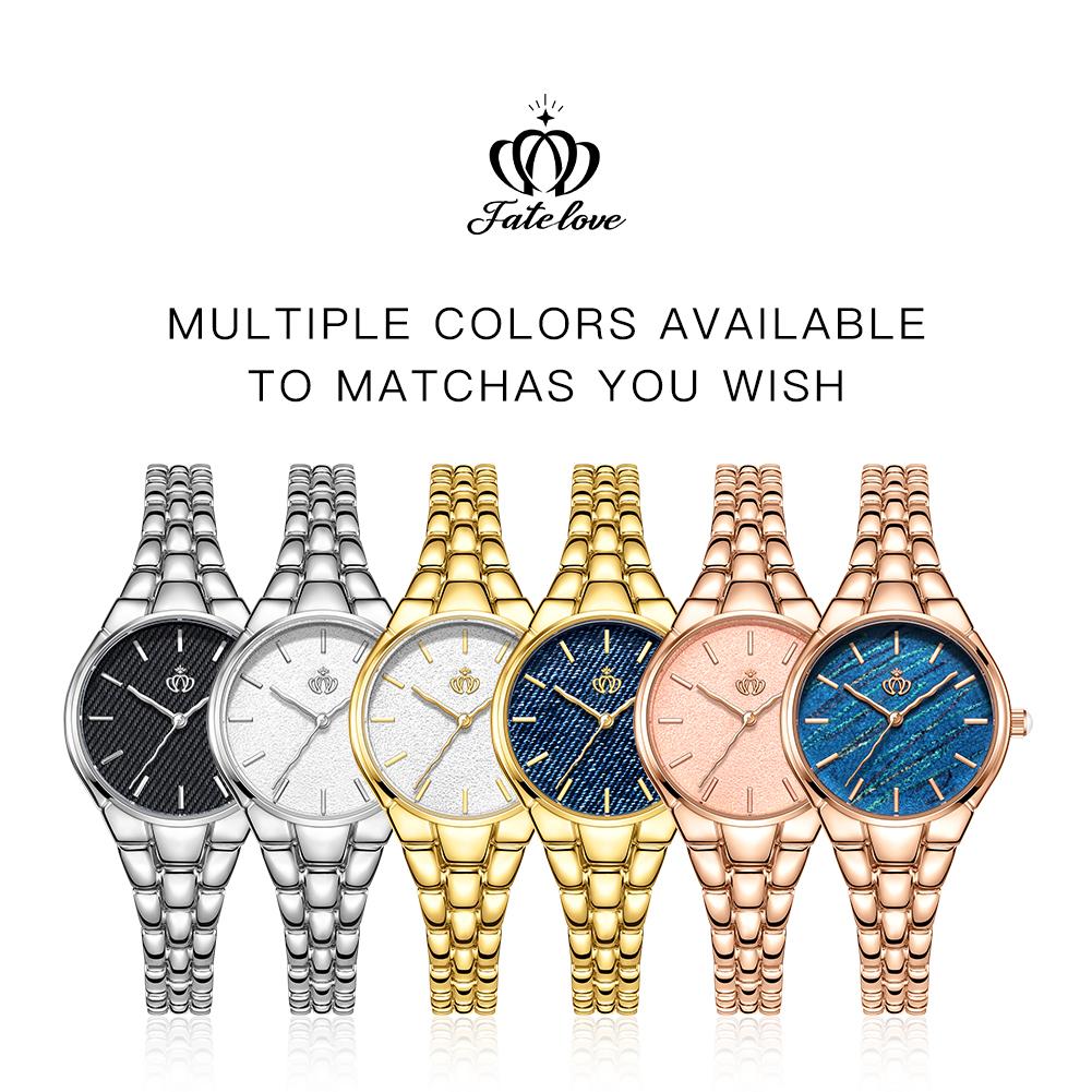 Fate Love brand new fashionable niche three-dimensional dial quartz watch waterproof women's watch women's watch 914