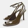 Fashion Elegant Peep Toe Ankle Strap Buckle High Heel Sandals Women Fashion Pointy Toe Thin Heel Designer Shoes Comfort Party Dress Shoe