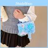 Cute Princess Themed Pearl Handbag With Butterfly Bow For Girls Perfect For Daily Use