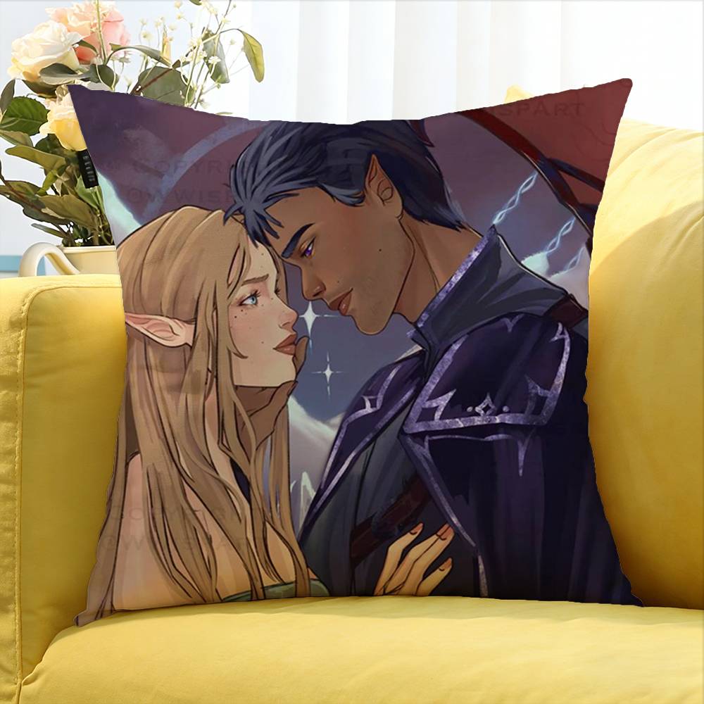 Acotar Court M-Mist And Fury Various Sizes Square Pillow Case For Car Home Bedchamber Decor