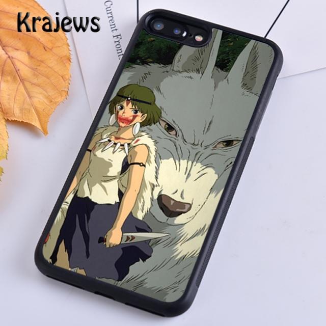 

Чехол для телефона Krajews с рисунком Studio Ghibli «Принцесса Мононоке» для iPhone 14 5S 6S 7 8 plus X XR XS 11 12 13 pro max Samsung S21 S22 iPhone 13pro