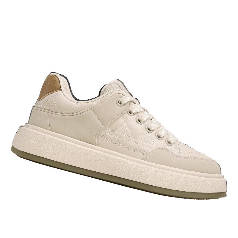 DESAI Men s Classic Leather Casual Sneakers 40