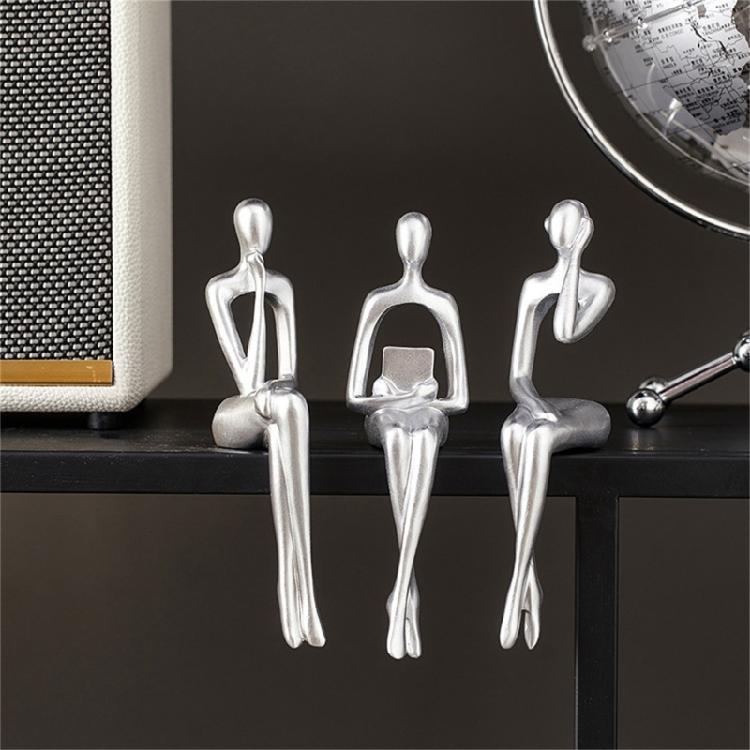 Handmade Abstract Figure Resin Craft Shelf Decors For Living Space Workstations Aesthetic Display Ornamentations