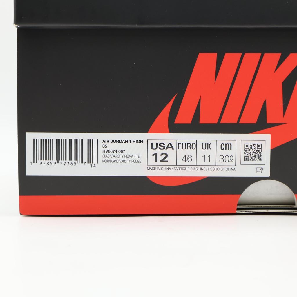 HV6674-067 Nike Air Jordan 1 High 85 Bred 2025 (Men's)