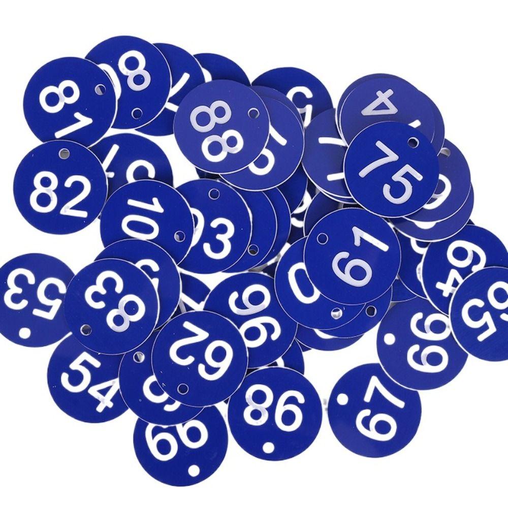 Plastic Beehive Tags 3.5CM Number Plate Beehive Mark Board Tag  Bee Hive Mating Box Mark