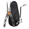 Aluminum Alloy Fishing Pliers Ergonomic Handle Portable Multifunction Ring Opener PE Line Cutter Hooks