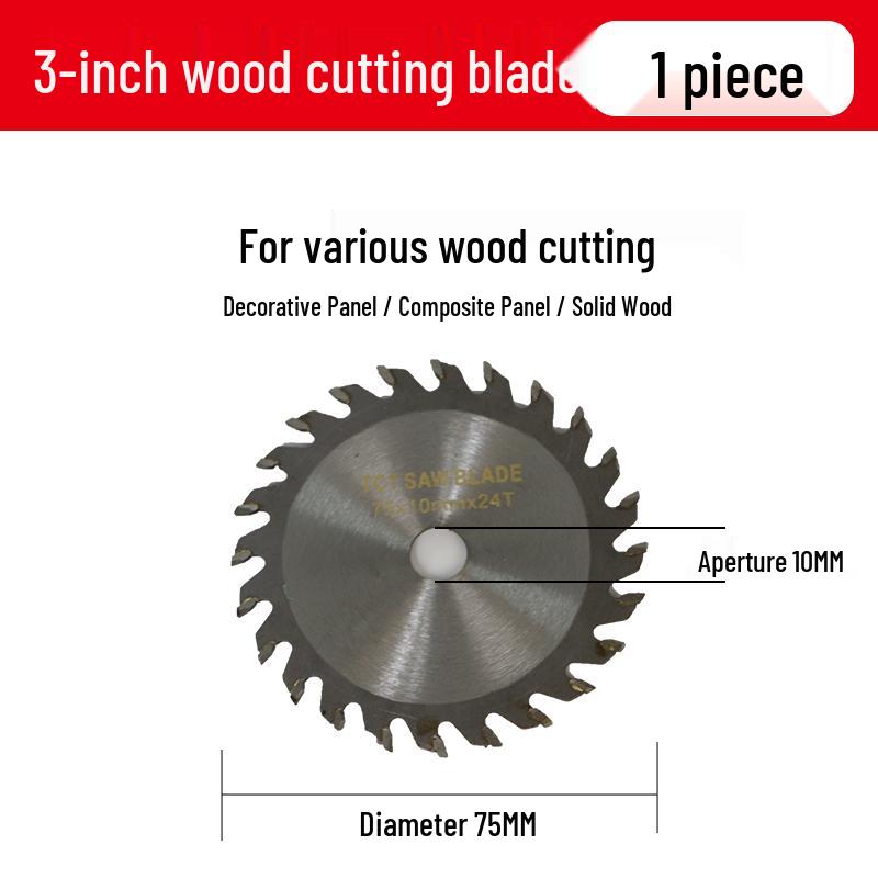 Mini 3" Lithium Battery Angle Grinder with 75mm Cutting Disc for Wood, Stone, and Metal.