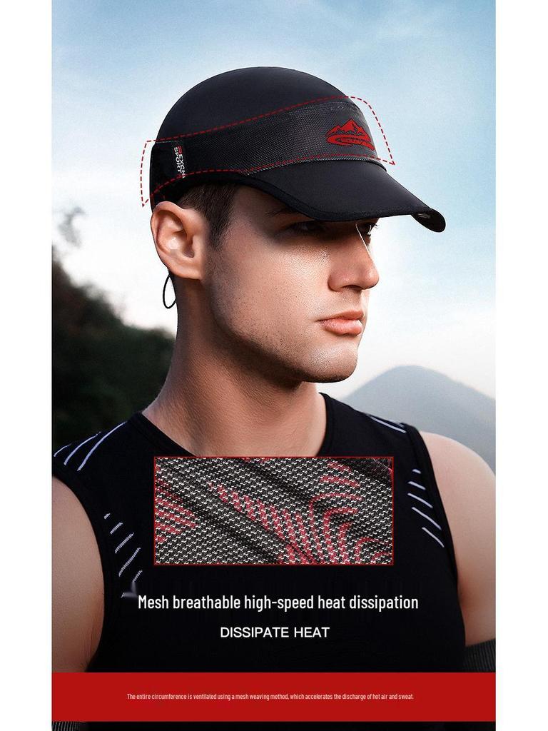 Summer Sports Visor: Lightweight, Breathable, Quick-Dry Sun Protection for Running, Training, Tennis, and Marathons