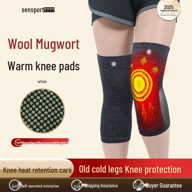 

Ветрозащитные наколенники из шерстяного флиса для зимы - Теплые, Нескользящие, Холодостойкие, Поддержка суставов с полынью и кашемиром M (110-150 kg)