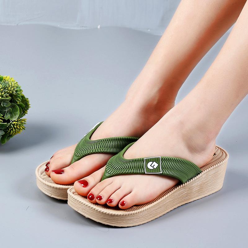 Summer Sandal Slippers Non-slip Wear-resistant Thick Bottom In the Heel Match Indoor Soft Bottom Indoor and Outdoor Female Slippers