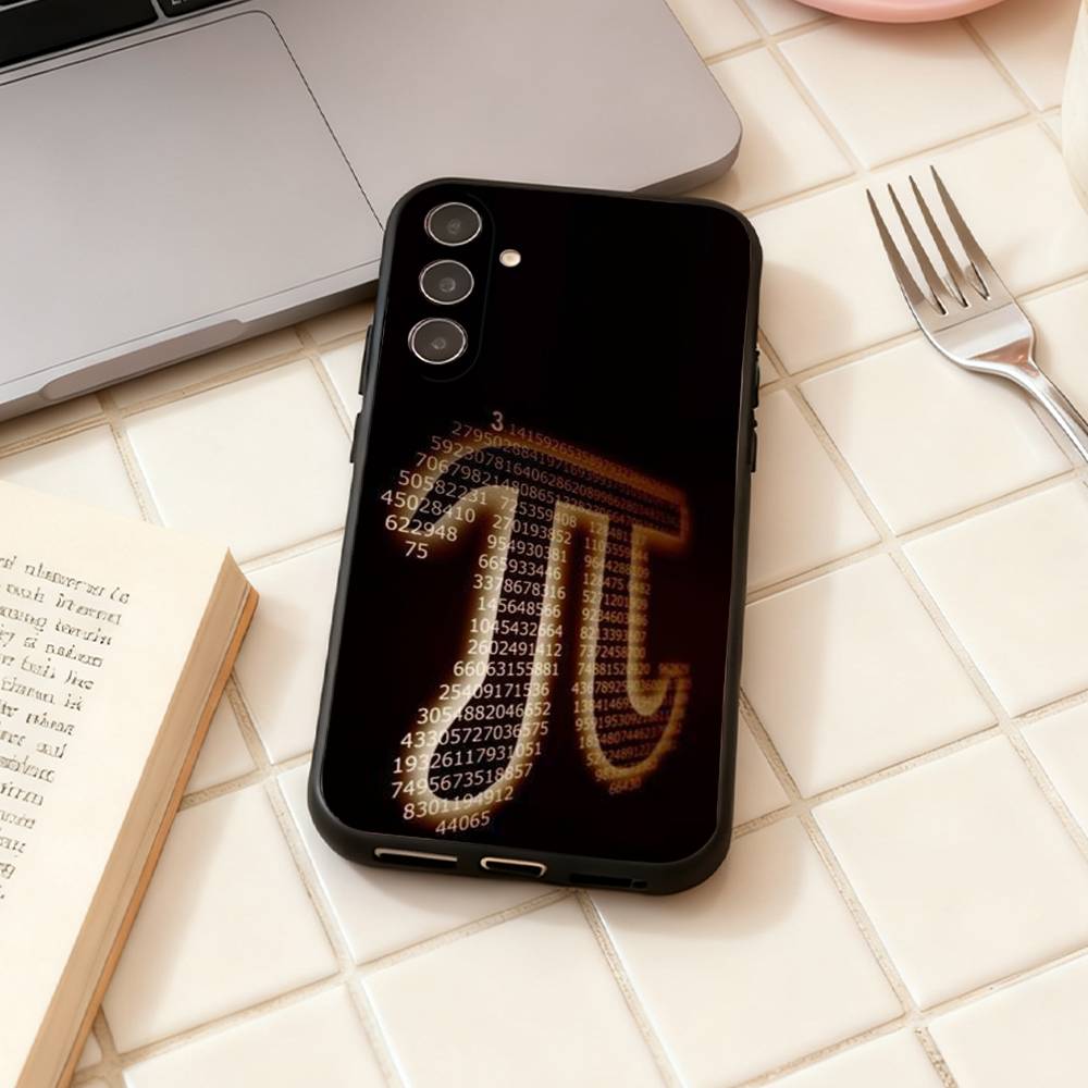 Math Formula Pi phone Case For Samsung Galaxy A73,A72,A71,A70,A53,A52,A51,Others Soft Black Shell