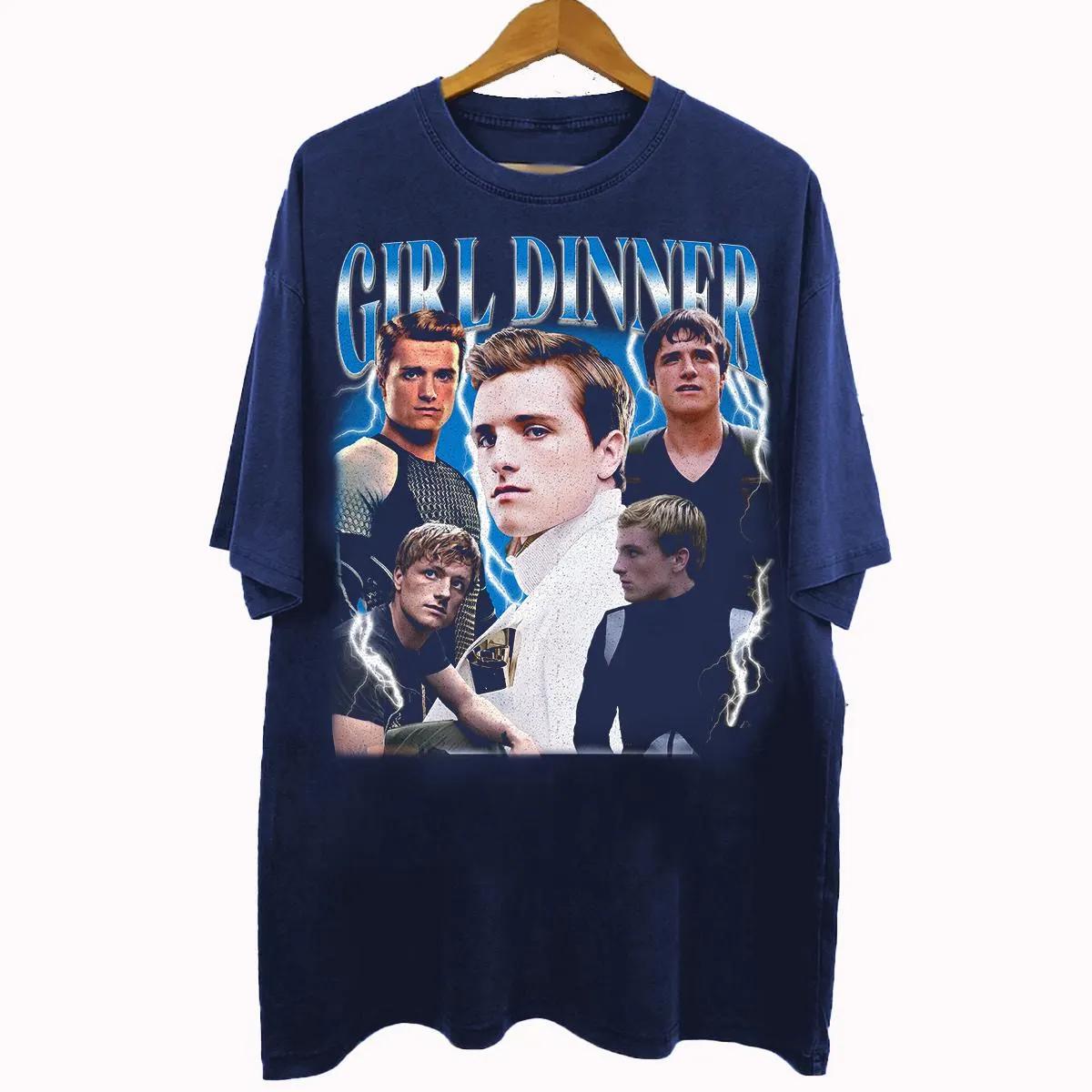 Vintage 90s Bootleg Style Josh Hutcherson Girl Dinner TShirt Josh Hutcherson Gifts For Unisex And Women Unisex TShirt S
