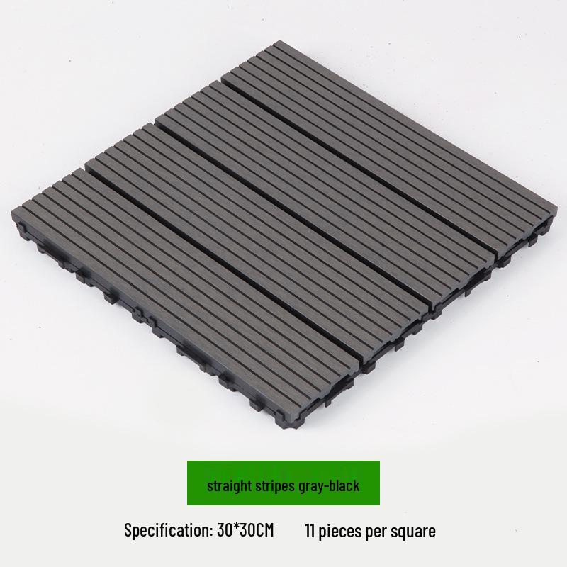 Waterproof WPC Balcony & Garden Flooring - Easy Snap-On, Anti-Corrosion, Ideal for Outdoors & Indoors.