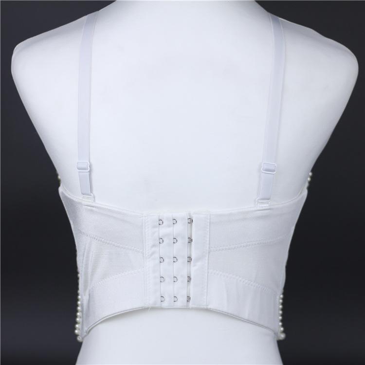 Women's Rhinestone Beaded Corset Bustier Top Party Glitter Corset Top Bra Tank Top