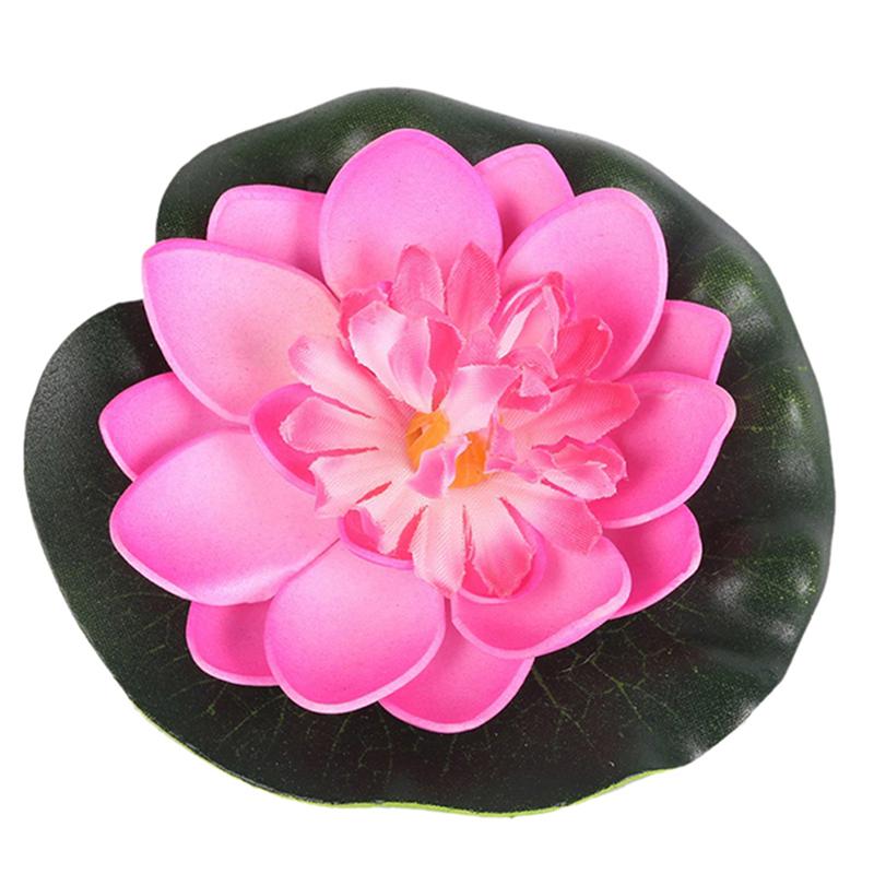 5 bucăți artificiale de apă plutitoare Eva Lotus Flower Pond Decor Rezervor Plant Ornament