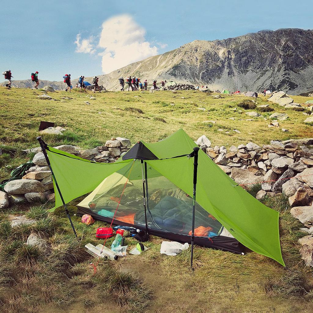 Night Cat Ultralight Tent Professional Backpacker Hiker 3 LBS Dedicated Lanshan Backpacking Bivy Ground Tent Heavy Rain Waterproof Trekking Poles Not