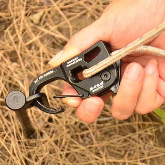 2/4 Stück Seilspanner Outdoor Rucksacktouren Wandern Camping Abspannleine Seilspanner Strapazierfähige Aluminiumlegierung Selbstverriegelnder Seilspanner