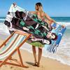 Demon Slayer Anime Print Beach Towel, Large Soft Quick Dry Towel for Beach Camping Swimming
